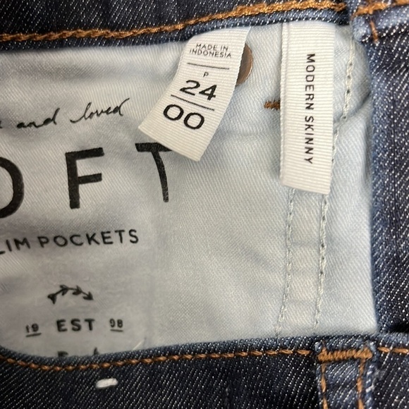 LOFT Dark Blue Skinny Jeans - Picture 7 of 8